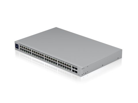 Коммутатор, Ubiquiti, USW-48, Switch, управляемый L2, 48 портов 10/100/1000 Mbps RJ45, 4 порта SFP, Стоечный