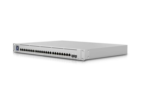 Коммутатор, Ubiquiti, USW-Enterprise-24-PoE, Switch, Управляемый L3, 12 портов 10/100/1000/2500 Mbps RJ45 PoE+ , 12 портов 10/100/1000 Mbps RJ45 PoE+, 802.3af/at, бюджет 400W, 2 порта SFP+, Стоечный