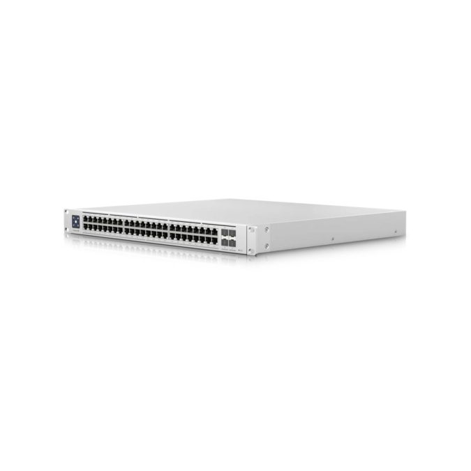 Коммутатор, Ubiquiti, USW-Enterprise-48-PoE, Unifi Switch, Управляемый L3, 48 портов 10/100/1000/2500 Mbps RJ45 PoE+, 802.3af/at, бюджет 720W, 4 порта SFP+, 1.3 сенсорный LCM, Стоечный