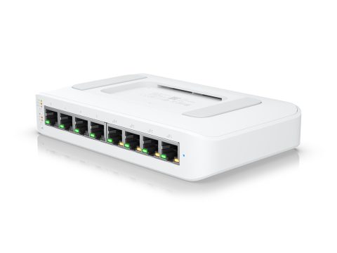 Коммутатор, Ubiquiti, USW-Lite-8-POE, Unifi Switch, Управляемый L2, 4 порта 10/100/1000 Mbps RJ45 PoE+, 802.3af/at, бюджет 52W, 4 порта 10/100/1000 Мбит/с RJ45, Настольный/настенный