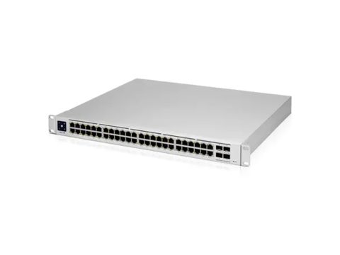 Коммутатор, Ubiquiti, USW-Pro-48, Unifi Switch, Управляемый L3, 48 портов 10/100/1000 Mbps RJ45, 4 порта SFP+