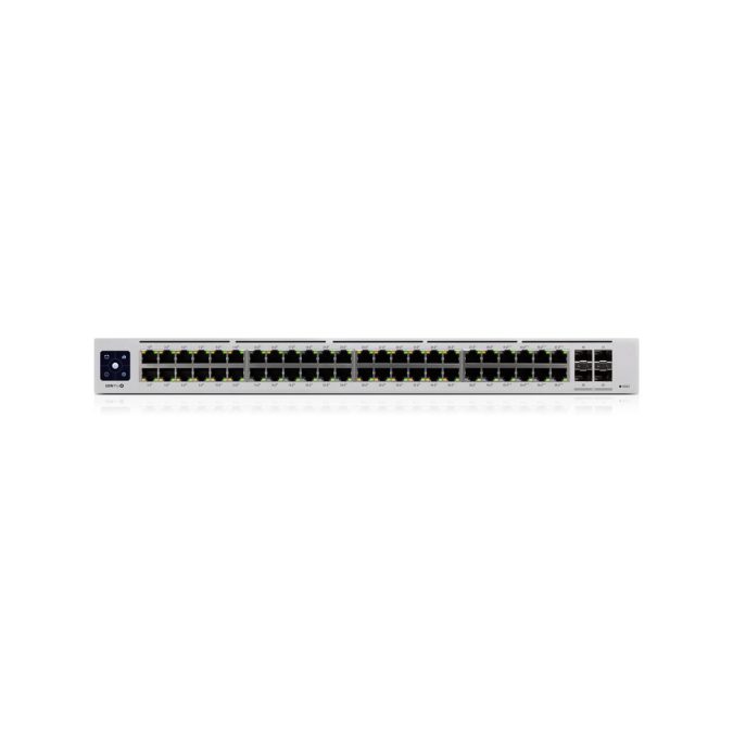 Коммутатор, Ubiquiti, USW-Pro-48-POE, Switch, Управляемый L3, 48 портов 10/100/1000 Mbps RJ4 (40PoE+ . 8PoE++ до60Вт), 802.3af/at/bt, бюджет 600W, 4 порта SFP+, сенсорный LCDэкран, консоль, Стоечный