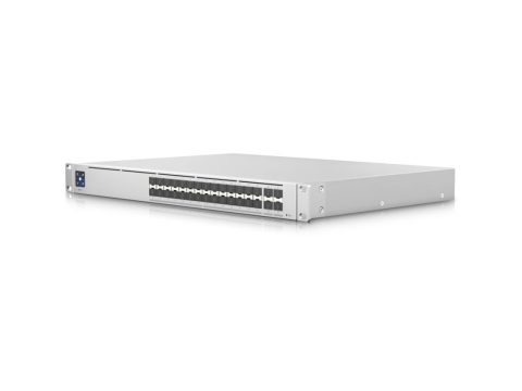 Коммутатор, Ubiquiti, USW-Pro-Aggregation, Unifi Switch, Управляемый L3, 28 портов SFP+, 4 порта 1/10/25Gbps SFP28, Стоечный