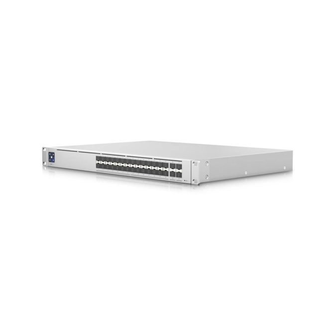 Коммутатор, Ubiquiti, USW-Pro-Aggregation, Unifi Switch, Управляемый L3, 28 портов SFP+, 4 порта 1/10/25Gbps SFP28, Стоечный