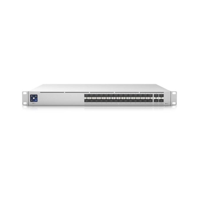 Коммутатор, Ubiquiti, USW-Pro-Aggregation, Unifi Switch, Управляемый L3, 28 портов SFP+, 4 порта 1/10/25Gbps SFP28, Стоечный