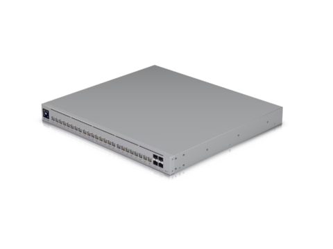 Коммутатор, Ubiquiti, USW-Pro-HD-24-PoE, Управляемый L3, 22 порта 10/100/1000/2500 Mbps RJ45 PoE++, 2 порта 1/2.5/5/10 Gbps RJ45 PoE++, 802.3af/at/bt, бюджет 600W, 4 порта SFP+, 1.3 сенсорныйLCM, Стоечный