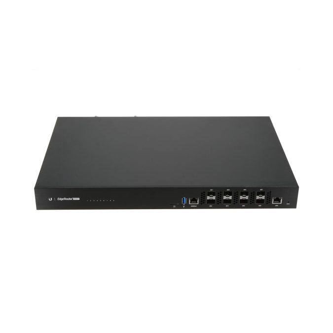 Маршрутизатор, Ubiquiti, ER-8-XG, EdgeRouter, 8 портов SFP+, 1 Gigabit RJ45, 1 RJ45 консоль (serial), Стоечный