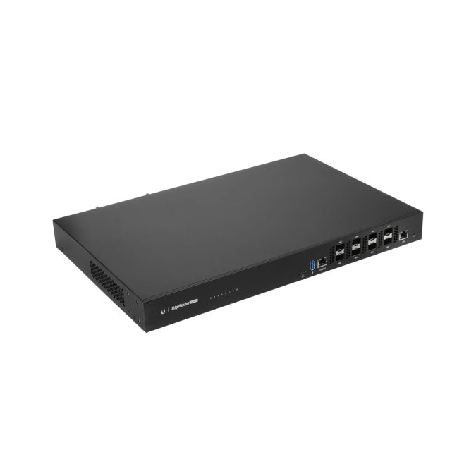 Маршрутизатор, Ubiquiti, ER-8-XG, EdgeRouter, 8 портов SFP+, 1 Gigabit RJ45, 1 RJ45 консоль (serial), Стоечный
