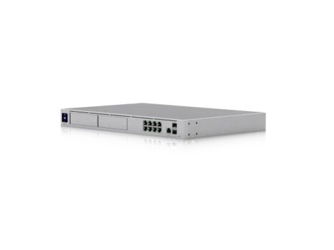 Сетевой маршрутизатор, Ubiquiti, UDM-Pro-Max, Dream Machine, LAN: 8 портов GbE RJ45, 1 порт 10G SFP+, WAN: 1 порт 2.5 GbE RJ45, 1 порт 10G SFP+, Встроенный AC 100–240V, 100W. поддержка DC резервного питания, 60Вт, Стоечный