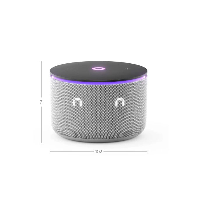 Умная колонка, Яндекс, YNDX-00059GRY, Яндекс Станция Мини 3 Про, 18Вт, 3 микрофона, 90 - 16 000 Гц, Wi-Fi (2,4–5 ГГц), Серый