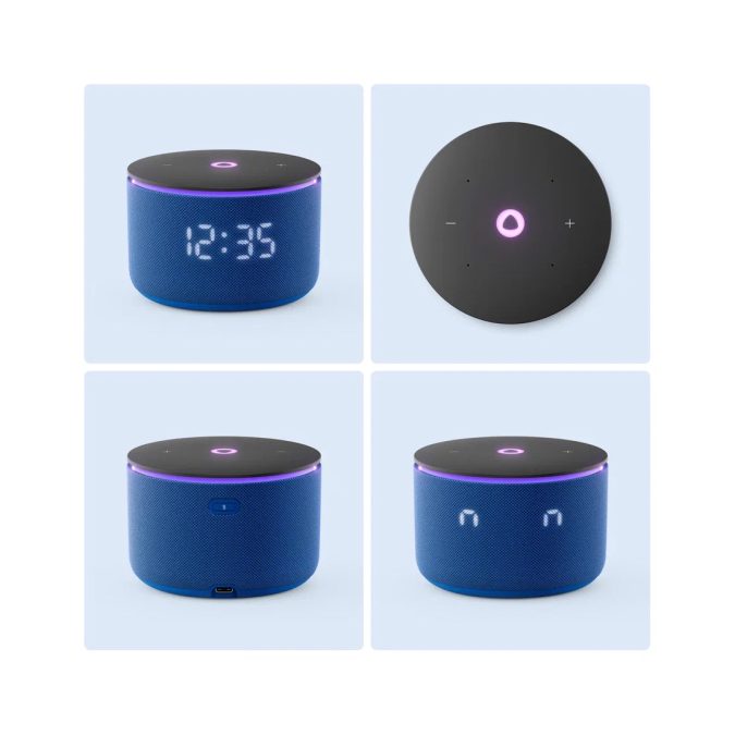 Умная колонка, Яндекс, YNDX-00059BLU, Яндекс Станция Мини 3 Про, 18Вт, 3 микрофона, 90 - 16 000 Гц, Wi-Fi (2,4–5 ГГц), Синий