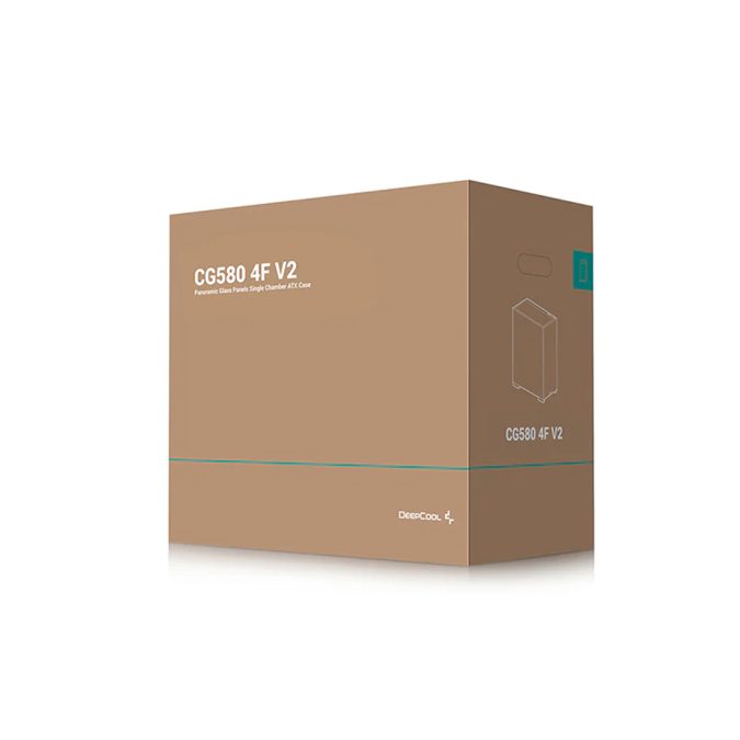 Компьютерный корпус, Deepcool, CG580 4F V2 R-CG580-BKADA4-G-2, ATX/Micro ATX/Mini-ITX, USB 3.1*1/3.0*2, HD-Audio, 4*120мм ARGB, Высота процессорного кулера до 176мм, Длина VGA до 410мм (до 262 мм с радиатором), 2*3.5"/2*2.5", Сталь 0,6, 437х235х501мм, Без Б/П, Чёрный