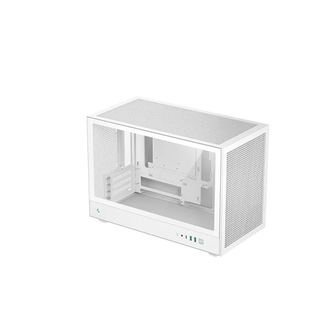 Компьютерный корпус, Deepcool, CH260 WH R-CH260-WHNGM0-G-1, Micro ATX/Mini-ITX, Type C*1/USB 3.0*2, HD-Audio+Mic, Высота процессорного кулера до 174мм, Длина VGA до 388/413мм, 1*3.5"/1*2.5", Сталь 0,6, 438x225x312,5мм, Без Б/П, Белый