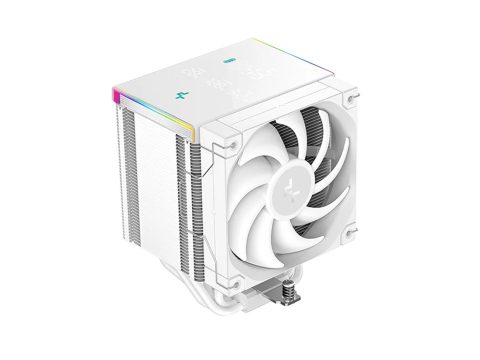 Кулер для процессора, Deepcool, AK500 DIGITAL PRO WH, Intel 20хх/1851/1700/1200/115х и AMD AM5/AM4, 240W, 120мм, 500-1750±10%/об/м, 60,89 CFM, 25 dB(A), 4 pin PWM/9 pin(USB 2.0)/3pin (+5V-D-G ARGB), 129х117х162мм, Белый