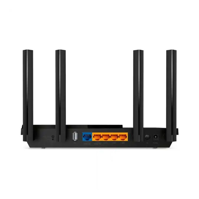 Маршрутизатор, TP-LINK, Archer AX3000, Wi-Fi 6, 802.11ax/ac/n/a 5 ГГц, 802.11ax/n/b/g 2,4 ГГц, 44 MU-MIMO. 1 порт WAN 2,5 Гбит/с. 8 гигабитных портов LAN