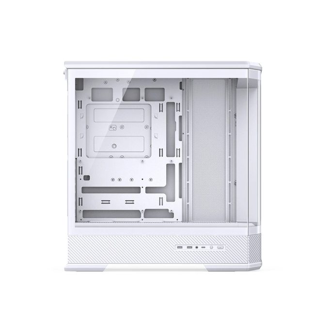Компьютерный корпус, Jonsbo, D400 White, Mid-Tower, ATX/M-ATX/m-ITX, Type-C*1/USB3.0*2, Audio+Mic, Высота процессорного кулера до 169 мм, Длина VGA до 450 мм, 2*2.5"/1*3,5", Сталь, Пластик, Закаленное стекло, 488*239*514, Без Б/П, Белый