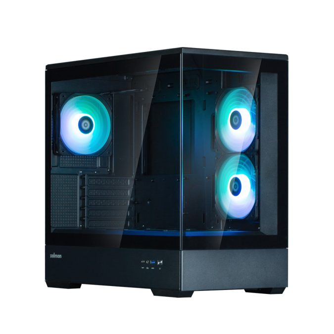 Компьютерный корпус, Zalman, P30 Black V2, P30 Black V2, Micro-ATX, 2*3.5"/1*2.5", Высота кулера до 173 мм, Длина VGA до 420 мм, 452х235х429 мм, Без Б/П, Черный