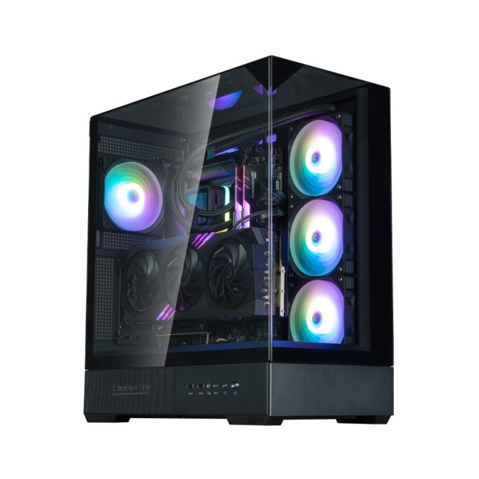 Компьютерный корпус, Zalman, P40 Prism Plus Black, P40 Prism Plus Black, ATX, 3*3.5"/2*2.5", Высота кулера до 165 мм, Длина VGA до 420 мм, 452х235х495 мм, Без Б/П, Черный