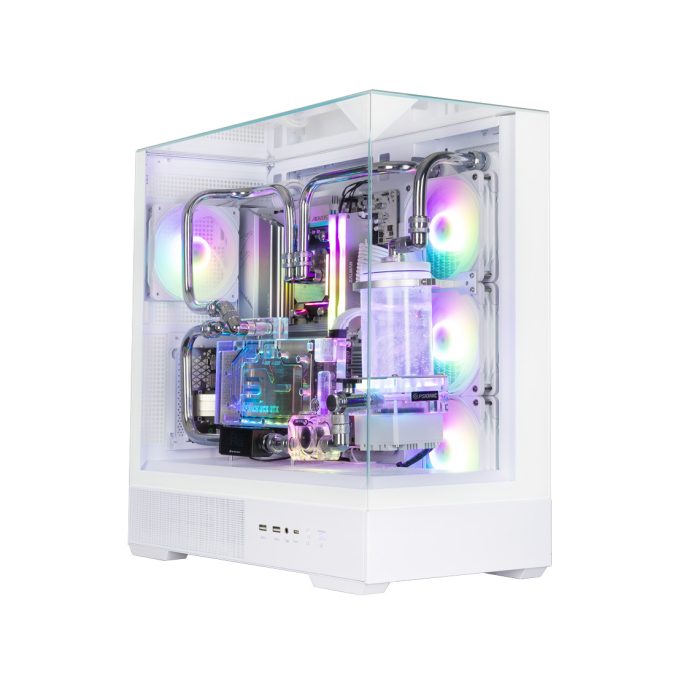 Компьютерный корпус, Zalman, P40 Prism Plus White, P40 Prism Plus White, ATX, 3*3.5"/2*2.5", Высота кулера до 165 мм, Длина VGA до 420 мм, 452х235х495 мм, Без Б/П, Белый
