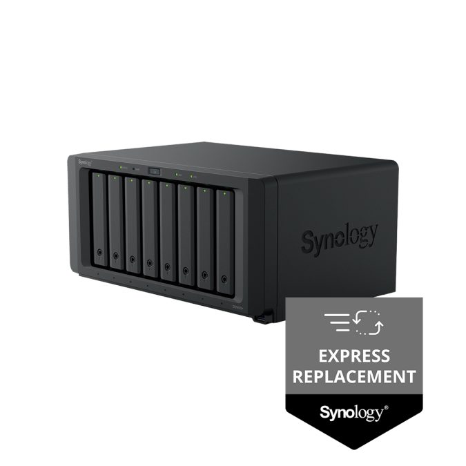 Система хранения данных (сервер), Synology, DS1825+, AMD Ryzen V1500B, 8GB, 2xRJ-45 2,5GbE (express replacement)