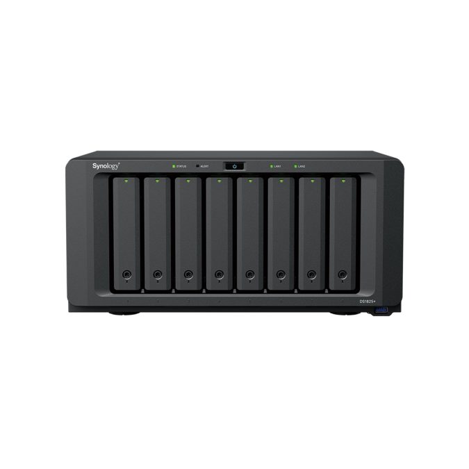 Система хранения данных (сервер), Synology, DS1825+, AMD Ryzen V1500B, 8GB, 2xRJ-45 2,5GbE (express replacement)