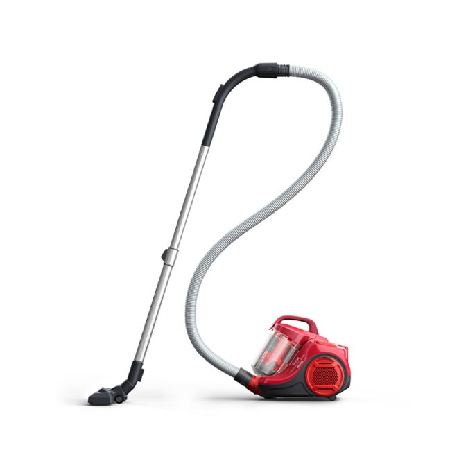 Пылесос, Tefal, Swift Power Cyclonic TW2913EA, Сухая уборка, Объем контейнера 1.2л, Уровень шума 77 дБ, 2 насадки, Мощность 2100 Вт, Длина шнура 7.6м, Красный/Черный