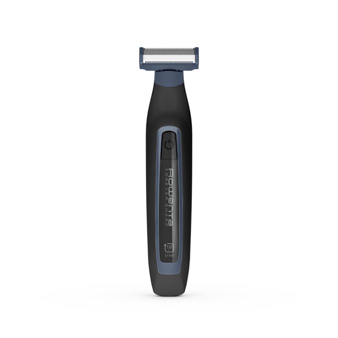 Триммер для бороды, Rowenta, Sport Forever Sharp TN6011F0, Сухой и влажный тип бритья, Длина стрижки 1-3-5 мм, 3 насадки, Титановое покрытие, Время работы 120 мин, Время зарядки 90 мин, Дисплей, Черный/Синий