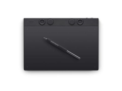 Графический планшет, Wacom, Intuos Pro pen tablet small (PTK470K0B), Разрешение 5080 lpi, Чувствительность к нажатию 8192, 6 программируемых клавиш, Размер 215 x 163 x 4-7 мм, Чёрный