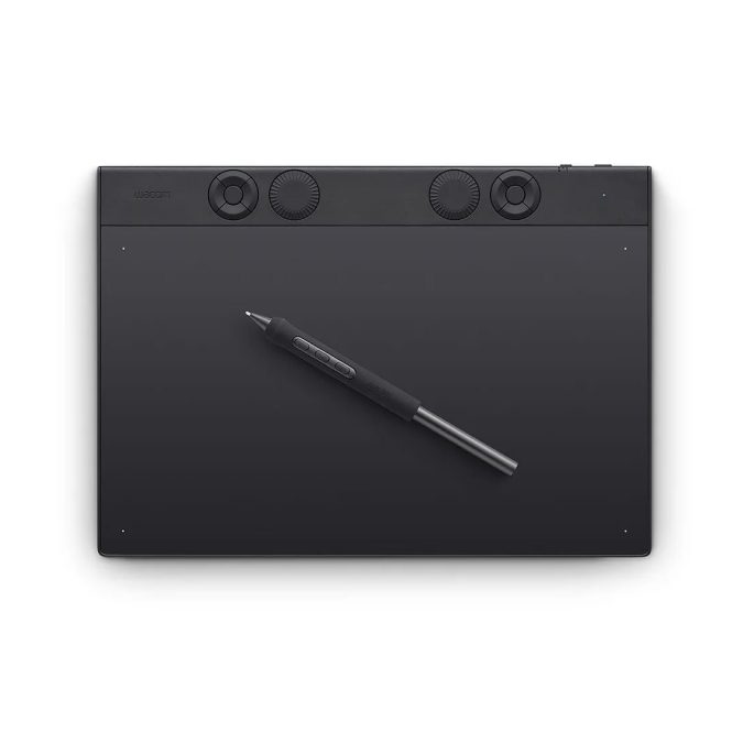 Графический планшет, Wacom, Intuos Pro pen tablet large (PTK870K0B), Разрешение 5080 lpi, Чувствительность к нажатию 8192, 6 программируемых клавиш, Размер 377 x 253 x 4-7 мм, Чёрный