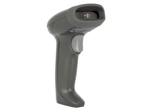 Сканер штрих-кода, Honeywell, HH490 (HH490-R1-1USB-1-R), ручной, проводной, с подставкой, 1D/2D, кабель 1.5м, черный