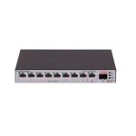 Коммутатор, H3C, LS-1600V2-10P-HPWR-GL, управляемый L2, 8*10/100/1000BASE-T RJ45 PoE+, 1*10/100/1000BASE-T RJ45, 1*1G SFP, 15.4W (802.3af) на 8 портов, 30W (802.3at) на 4 порта, Total PoE 125W