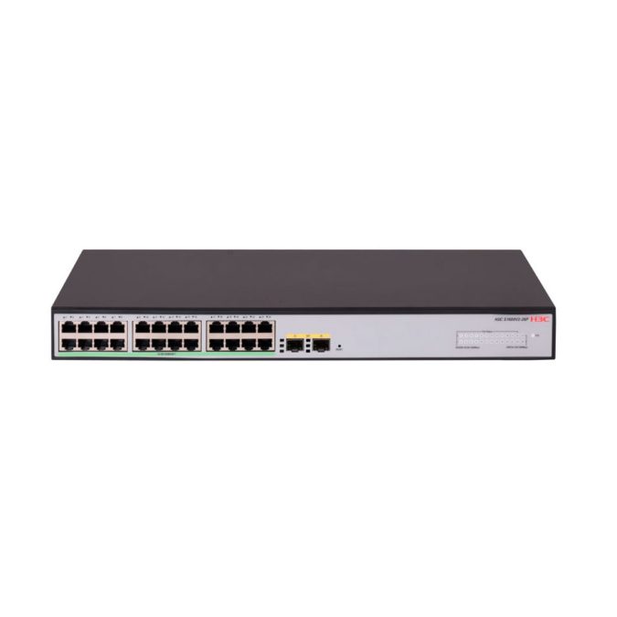 Коммутатор, H3C, LS-1600V2-26P-GL, управляемый L2, 24*10/100/1000BASE-T RJ45 , 2*1G SFP