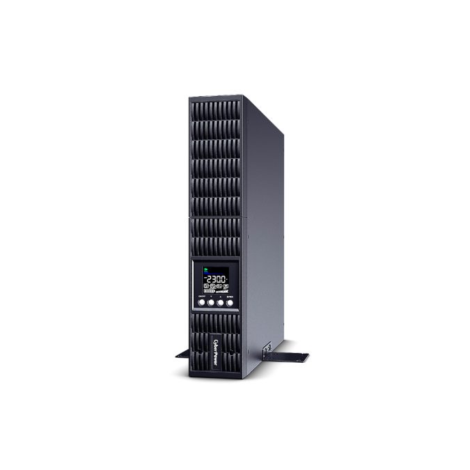 Источник бесперебойного питания, CyberPower, OLS2000ERT2Ua, Мощность 2000ВА/1800Вт, OLSa-серия, On-Line, Стоечный 2U, LCD/Smart/USB/RJ11/RJ45/EPO/RS232, AVR: 80-300В, АКБ 12В/9Ач*6шт., Вых: 8xIEC C13, Чёрный
