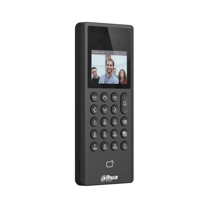 Контроллер доступа, Dahua, DHI-ASI3203E-W (12В), Контроллер доступа Dahua с функцией распознавания лиц, Однодверный, 2 Мп, DWDR, Wi-Fi, Mifare(13,56 МГц)
