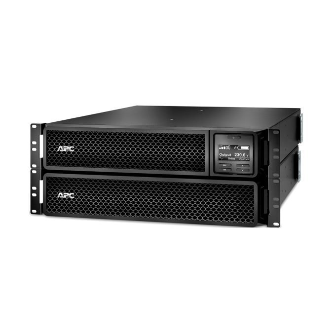 Источник бесперебойного питания, APC, Smart-UPS SRT2200RMXLI-NC, Онлайн, Мощность 2200ВА/1980Вт, Стоечный 2U, 230В, Вых: 8x C13+2x C19 IEC, APCRBC141, сетевая карта,Чёрный