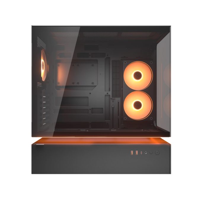 Компьютерный корпус, Cougar, CFV235, CEB/ATX/Micro ATX/Mini ITX, USB 1*Type C/2*3.0, 4 Pole Headset Audio, RGB button, Кулер 3*12см ARGB PWM, Высота процессорного кулера до 175 мм, Длина VGA до 430 мм, 2*3.5"/2+2*2.5", Слот 7, Толщина 0,6мм, 493x235x460мм, Без Б/П, Чёрный