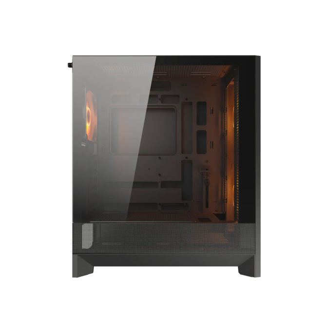 Компьютерный корпус, Cougar, Airface 180, ATX/Micro ATX/Mini ITX/CEB, USB 3.0*2/Type-C, 4 Pole Headset Audio, RGB button, Кулер 2*18см RGB/1*12см ARGB PWN, Высота процессорного кулера до 170 мм, Длина VGA до 340мм, 2*3.5"/1+1*2.5", Толщина 0,6мм, 483x220x410мм, Без Б/П, Чёрный
