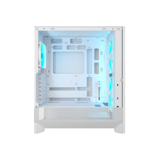 Компьютерный корпус, Cougar, Airface 180 WH, ATX/Micro ATX/Mini ITX/CEB, USB 3.0*2/Type-C, 4 Pole Headset Audio, RGB button, Кулер 2*18см RGB/1*12см ARGB PWM, Высота процессорного кулера до 170 мм, Длина VGA до 340мм, 2*3.5"/1+1*2.5", Толщина 0,6мм, 483x220x410мм, Без Б/П, Белый