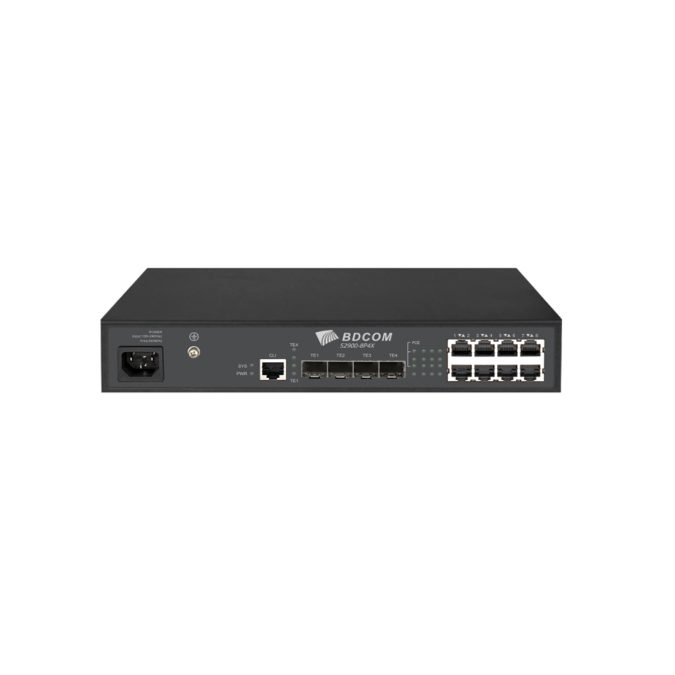 Коммутатор, BDCOM, S2900-8T4X, Управляемый L3-lite, 8 портов 10/100/1000М RJ45, 4 порта SFP+, 1U