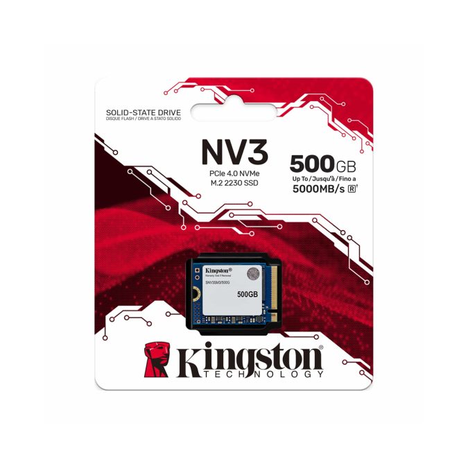 Твердотельный накопитель SSD, Kingston, SNV3SM3/500G, 500GB, Mini M.2 2230 PCIe Gen4 x4, 5000/3000 Мб/с
