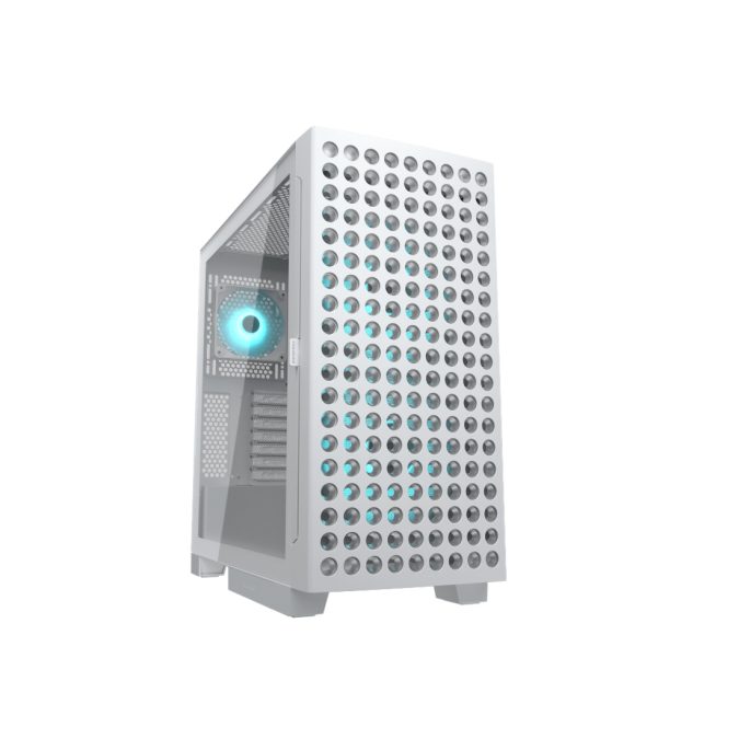 Компьютерный корпус, Cougar, Airface ECO RGB White, E-ATX/CEB/ATX/Micro ATX/Mini ITX, USB Type-C/2*3.0, HD-Audio+Mic, Кулер 2*18см/1*12см ARGB, Высота процессорного кулера до 190 мм, Длина VGA до 390мм, 2*3.5"/2*2.5", Толщина 0,6мм, 509x240x480мм, Без Б/П, Белый