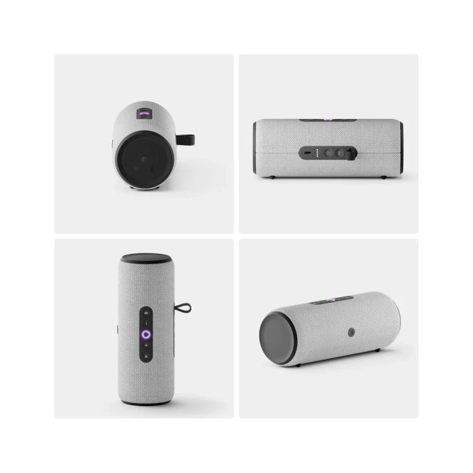 Портативная умная колонка, Яндекс, YNDX-00030GRY, Яндекс Станция Стрит с Алисой, 30 Вт, 3 микрофона, 80 - 20 000 Гц, Wi-Fi (2,4–5 ГГц), Bluetooth 5.0, Серый