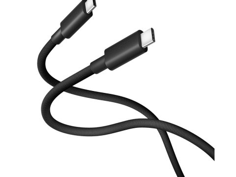 Интерфейсный кабель, Xiaomi 6A Highspeed USB4 Braided USBC – USBC, BHR087BGL/L66000, 1м, 40Гбит/с, 6А, 240Вт, +TPE, Чёрный, PD3.1, 8K60Гц