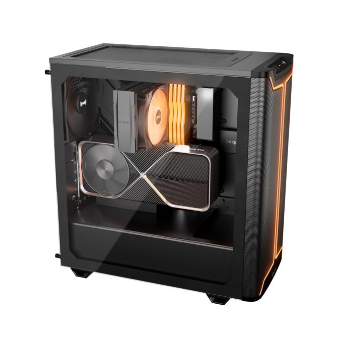 Компьютерный корпус, Bequiet!, Pure Base 501 DX, BGW76, Mid Tower, ATX/M-ATX/Mini-ATX, USB 3.2 Gen 2 Type C *1, USB 3.2 Type A*2, HD Audio/mic, 3*140 мм ARGB, 5*2,5"/2*3,5", Высота процессорного куллера до 178 мм, Длина VGA до 368 мм, Сталь/Пластик/Закаленное стекло, 450x231x463 мм, Без Б/П, Черный
