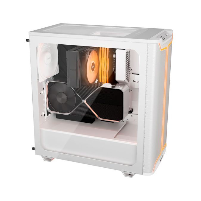 Компьютерный корпус, Bequiet!, Pure Base 501 DX, BGW77, Mid Tower, ATX/M-ATX/Mini-ATX, USB 3.2 Gen 2 Type C *1, USB 3.2 Type A*2, HD Audio/mic, 3*140 мм ARGB, 5*2,5"/2*3,5", Высота процессорного куллера до 178 мм, Длина VGA до 368 мм, Сталь/Пластик/Закаленное стекло, 450x231x463 мм, Без Б/П, Белый