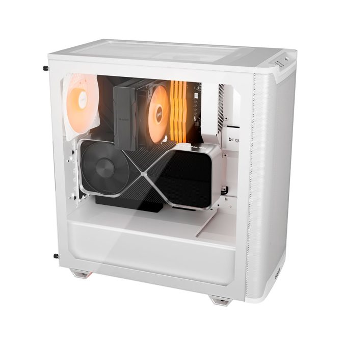 Компьютерный корпус, Bequiet!, Pure Base 501 LX, BGW79, Mid Tower, ATX/M-ATX/Mini-ATX, USB 3.2 Gen 2 Type C *1, USB 3.2 Type A*2, HD Audio/mic, 3*120 мм ARGB/1*140мм, 5*2,5"/2*3,5", Высота процессорного куллера до 178 мм, Длина VGA до 368 мм, Сталь/Пластик/Закаленное стекло, 450x231x463 мм, Без Б/П, Белый
