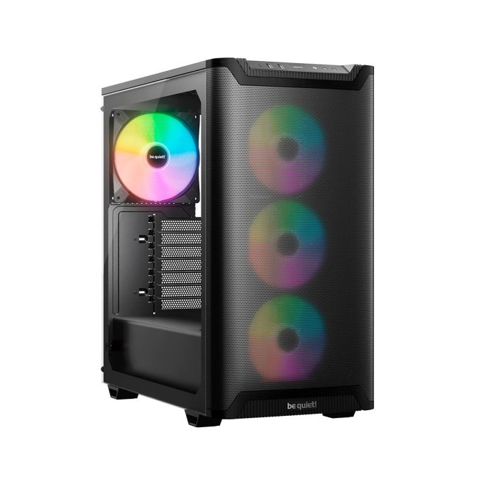Компьютерный корпус, Bequiet!, Pure Base 501 LX, BGW78, Mid Tower, ATX/M-ATX/Mini-ATX, USB 3.2 Gen 2 Type C *1, USB 3.2 Type A*2, HD Audio/mic, 3*120 мм ARGB/1*140мм, 5*2,5"/2*3,5", Высота процессорного куллера до 178 мм, Длина VGA до 368 мм, Сталь/Пластик/Закаленное стекло, 450x231x463 мм, Без Б/П, Черный