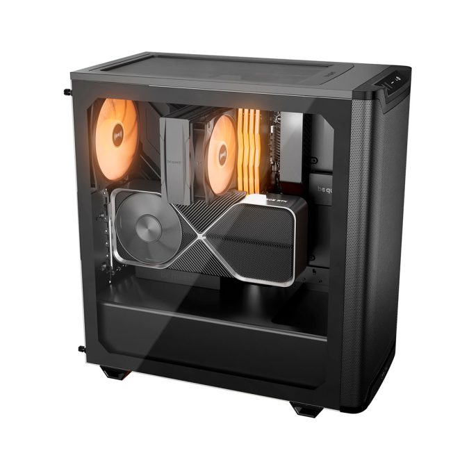 Компьютерный корпус, Bequiet!, Pure Base 501 LX, BGW78, Mid Tower, ATX/M-ATX/Mini-ATX, USB 3.2 Gen 2 Type C *1, USB 3.2 Type A*2, HD Audio/mic, 3*120 мм ARGB/1*140мм, 5*2,5"/2*3,5", Высота процессорного куллера до 178 мм, Длина VGA до 368 мм, Сталь/Пластик/Закаленное стекло, 450x231x463 мм, Без Б/П, Черный