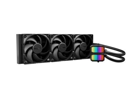 Кулер с водяным охлаждением, Bequiet!, BW026, Intel: LGA 1851/ 1700 / 1200 / 115X, AMD: AM5 / AM4, 3*140мм, 1900 об/мин, 78.4 CFM, 34.3 dB(A), 45714052мм, Черный