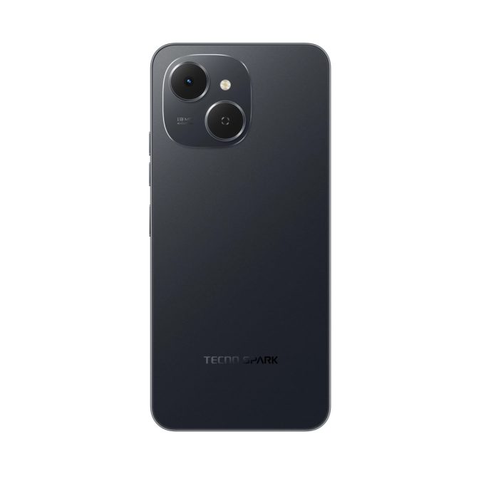 Мобильный телефон, TECNO, SPARK 40C (KM4k) 128+8 GB, 6.67", Аккумулятор 6000 мАч, 13MP/8MPx, Helio G81, (Ink Black) Чёрный
